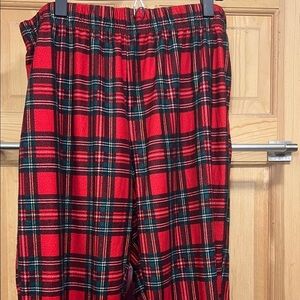Charisma Red and Black Plaid Pajama Pants Sz L